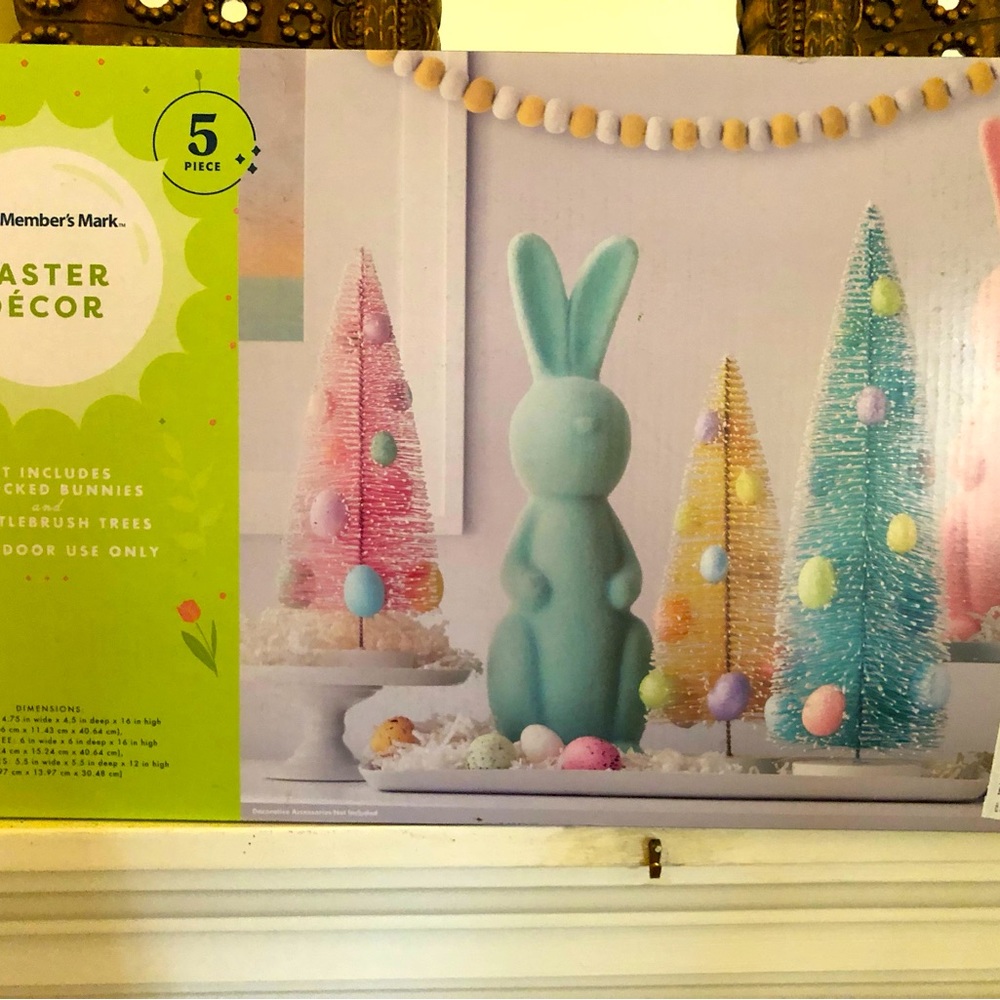 Member’s Mark 5-Piece Flocked Bunny Set